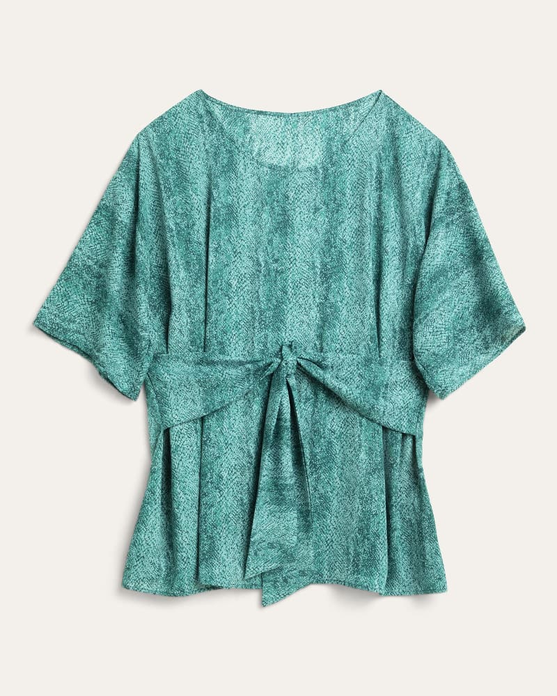 Front of plus size Kara Tie-Front Top by Molly&Isadora | Dia&Co | dia_product_style_image_id:186716